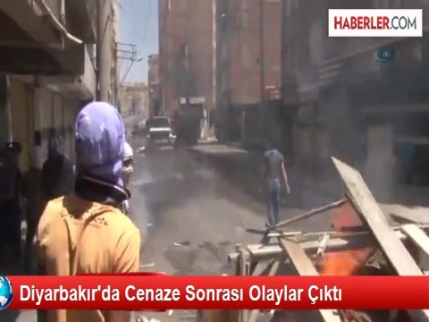 Diyarbakır'da Cenaze Sonrası Olaylar Çıktı
