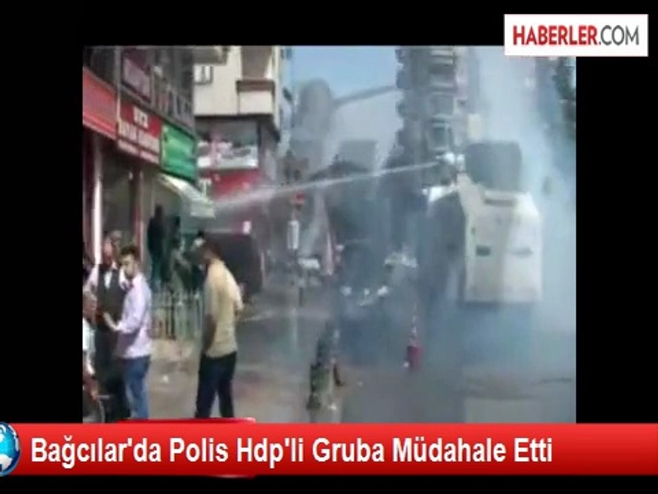 Bağcılar'da Polis Hdp'li Gruba Müdahale Etti