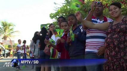 Mondial-2014: accueil chaleureux pour l'équipe d'Allemagne