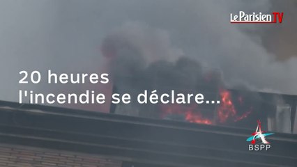 Aubervilliers (93)  20H : un violent incendie se déclare