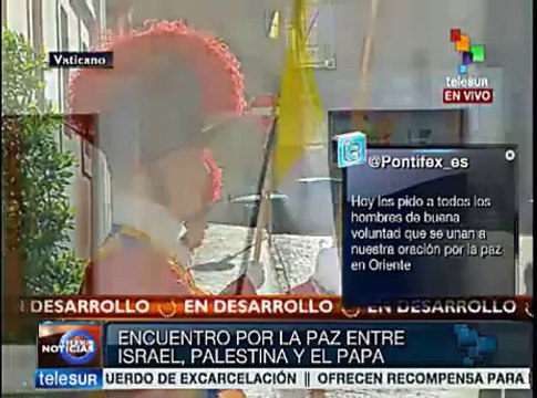 Papa Francisco, Mahmud Abás y Shimon Peres oran por la paz