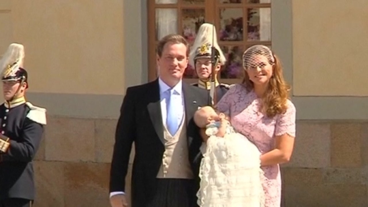 The youngest member of the Swedish royal family is christened