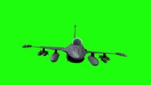 Fond vert avion de chasse HD - Greenscreen fighter HD