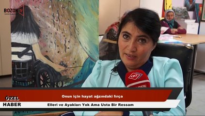 ELLERİ VE AYAKLARI YOK AMA USTA BİR RESSAM