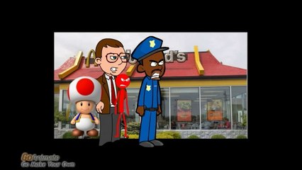 Wario Destroys McDonalds And Gets Grounded