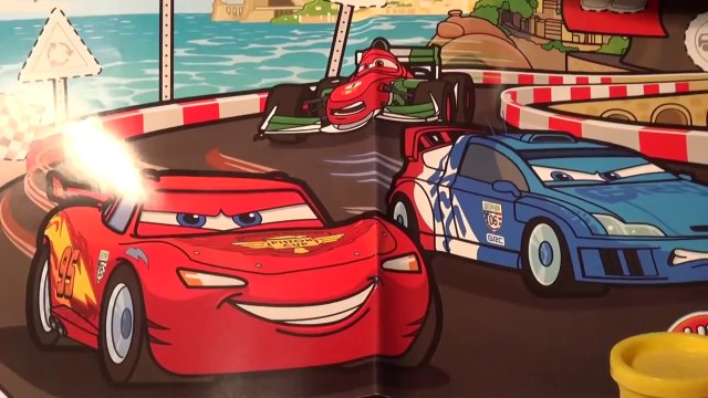 Play Doh Pixar Cars Lightning McQueen, make Lightning from Play Doh with molds