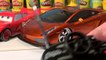Pixar Cars Fast Talkin' Lightning McQueen vs 2 Remote Control Lamborghini Murcielago Race Cars