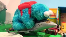 Cookie Monster Count'n Crunch goes on March break in Pixar Cars Radiator Springs, and meets Spy Mate