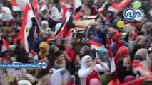 شاهد|| فرحة المصريين بميدان التحرير لحظة إعلان فوز السيسي بالرئاسة