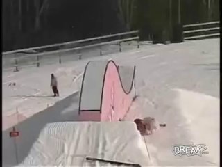 Fails - Backward Ski Jump Fail - Winter Fails