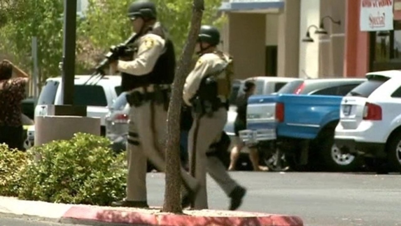 Two police officers, one civilian killed in Las Vegas shooting rampage