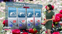 Passing showers on tap, cool and breezy in east