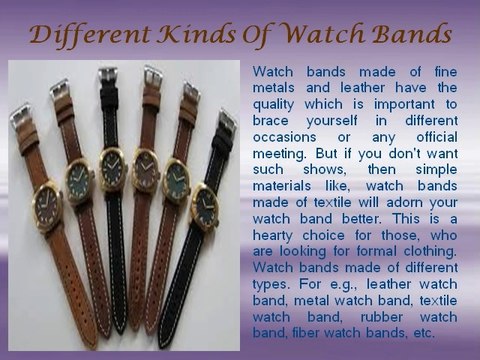Looking For Watch Bands Online Shopping ???
