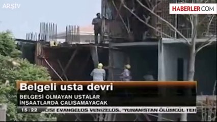 İnşaatlarda "Sertifikalı Usta" Dönemi