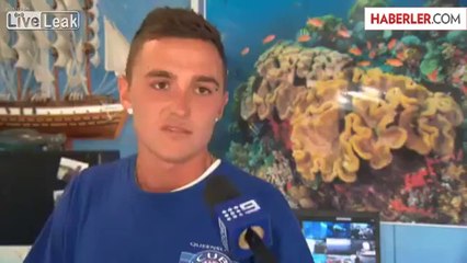 Dev Vatoz Deniz Kıyısındaki Adama ssaldırdı