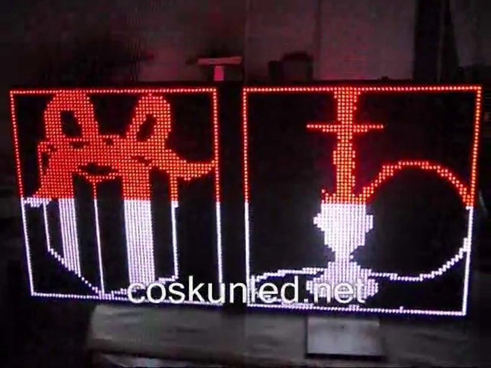 128x64cm usb girişli çift yönlü Akıllı tabela www.coskunled.net