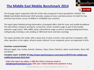 2014 The Middle East Mobile Benchmark Market