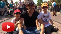 Hrithik Roshan Holidaying With His Sons In Disneyland - CHECKOUT