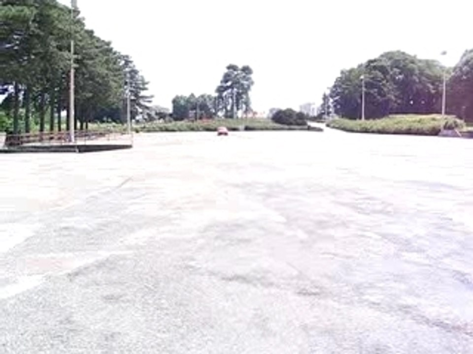 Derapage fume les pneus