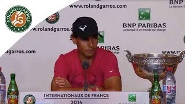 Press conference Rafael Nadal 2014 French Open Final