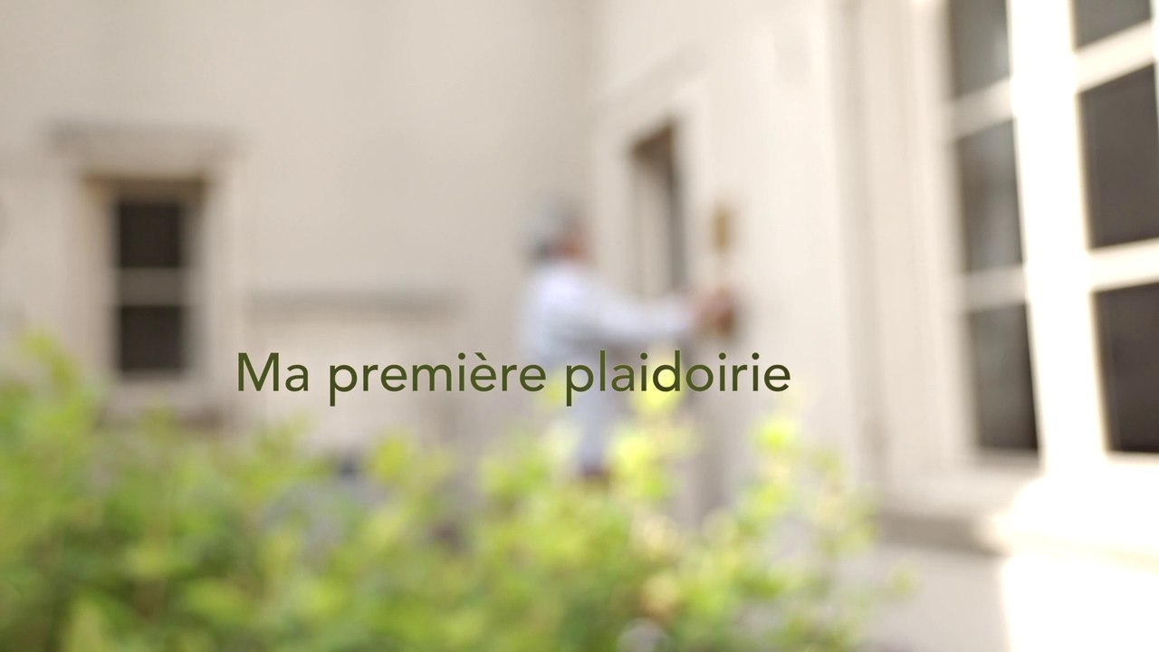 Ma première plaidoirie