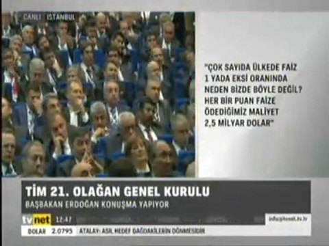 Başbakan Erdoğan, İstanbul’da TİM 21. Olağan Genel Kurulunda Konuşma Yapıyor. İhracatçılar Meclisi Genel Kurulu