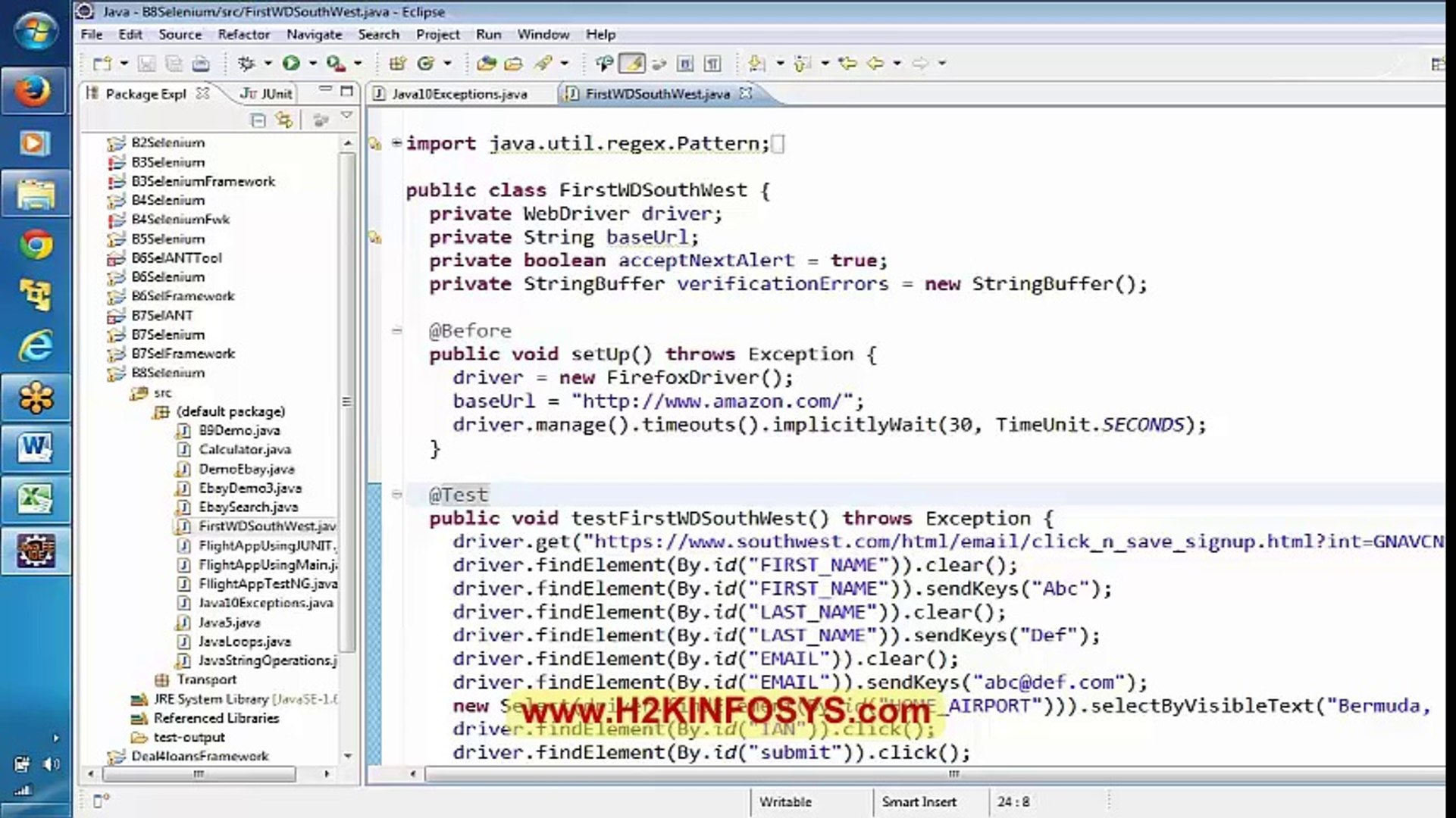 Selenoium Online Tutorials | Selenium Webdriver Tutorials | Selenium Testing Classes