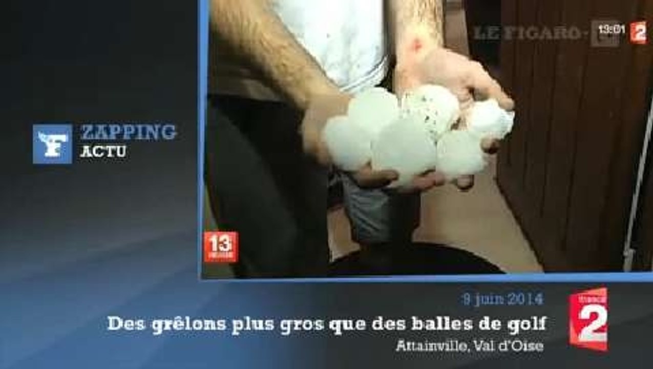 Des grêlons "gros comme des balles de tennis" se sont abattus en Ile-de-France