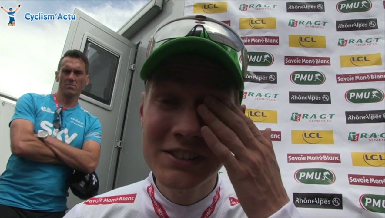 Wilco Kelderman à l'arrivée de la 2e étape du Critérium du Dauphiné 2014