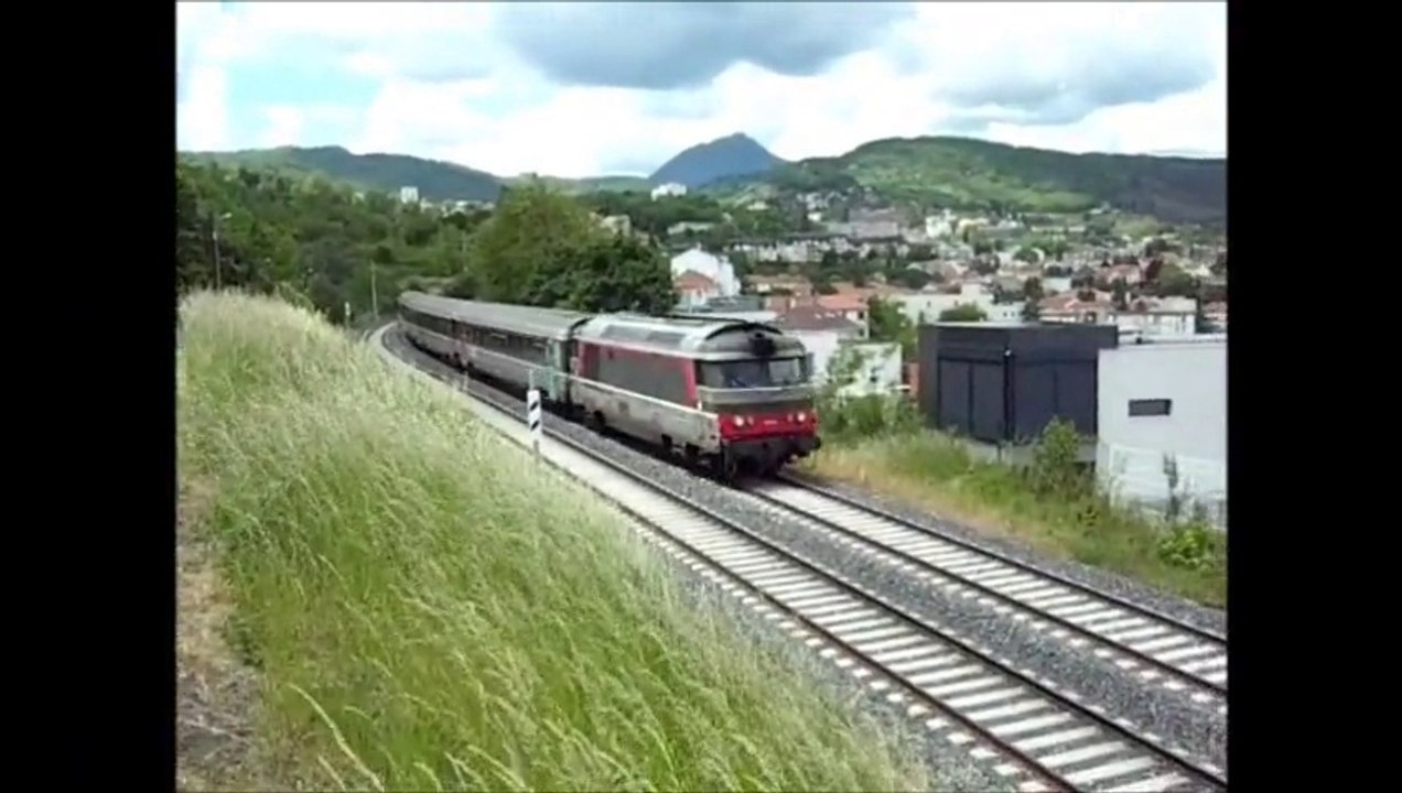 TRAINS INTERCITES 4492 et 4591, LE VENTADOUR, section Clermont-Fd à Royat, le 28 & 29 mai 2014.