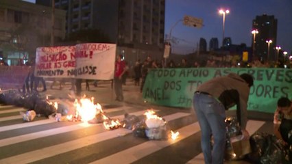 Grève du métro à Sao Paulo: situation tendue avant le Mondial