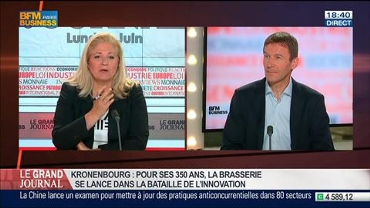 Marc Vermeulen, président directeur général des Brasseries Kronenbourg, dans Le Grand Journal - 09/06 3/4