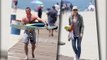 Liev Schreiber et Naomi Watts emmènent leurs enfants surfer