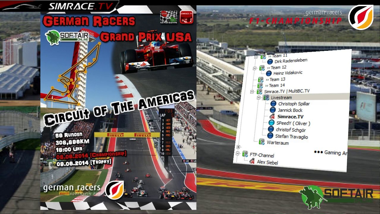 GR F1 2013 Championship - 18. Rennen in Austin