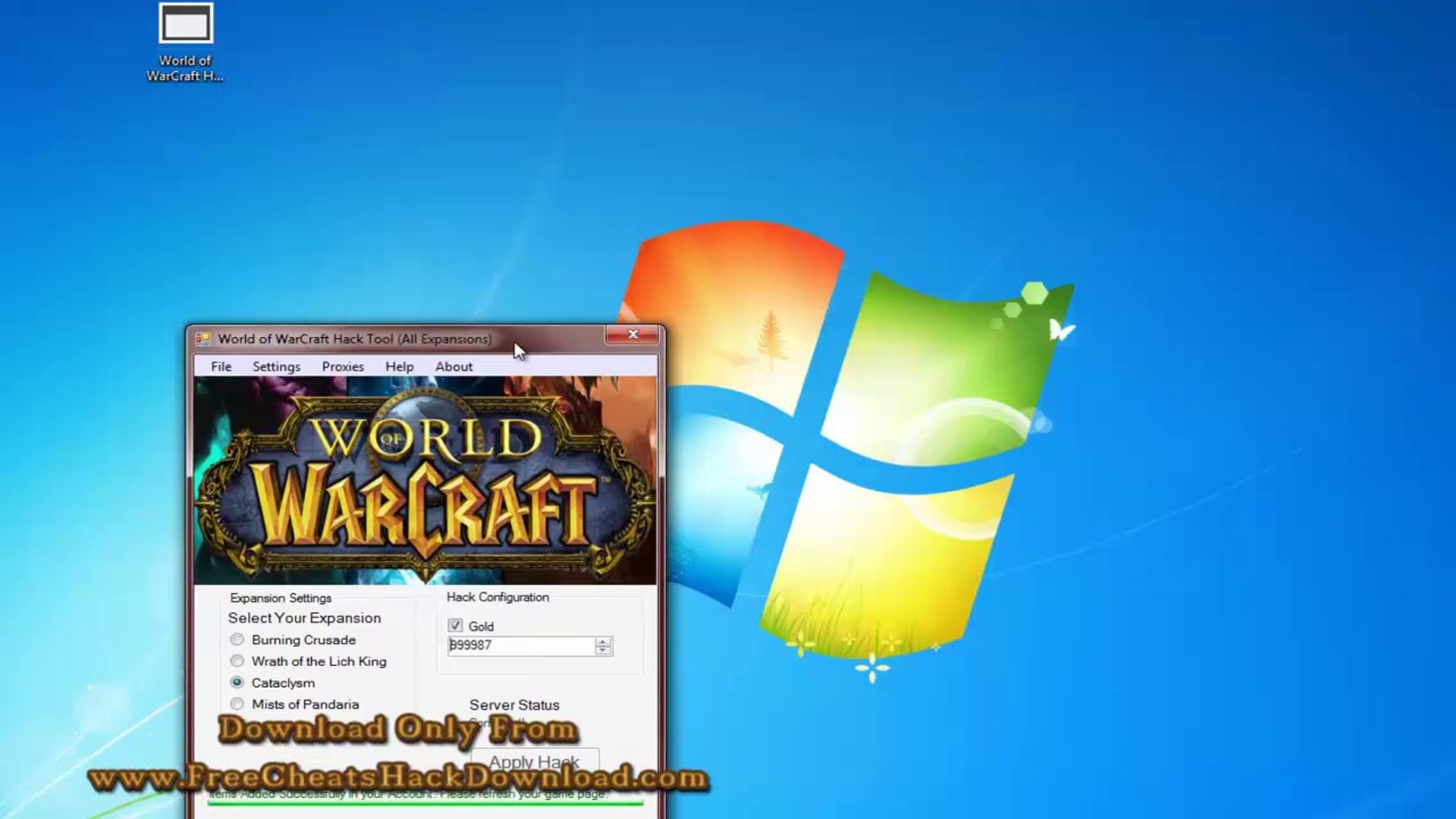 World Of Warcraft Hack Tool 2014 Updated No Survey Download