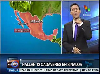 México: hallan 12 cadáveres en Sinaloa; víctimas fueron secuestradas
