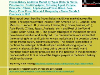 Frozen Bakery Additives Market 2018