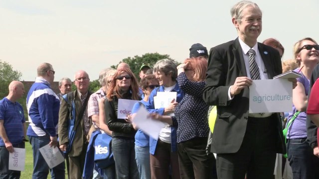 Rival parties rally as vote on Scottish independence nears