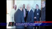 Papa Francisco logró que líderes de Israel y Palestina oren por la paz