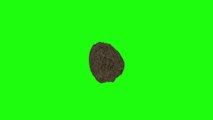 fond vert asteroid 1080 HD - greenscreen asteroid meteor 1080 HD