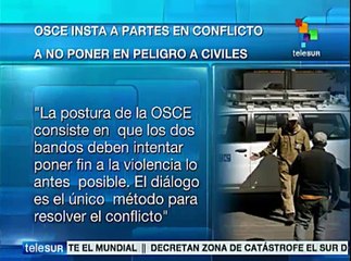 Urge OSCE a detener la violencia en Ucrania