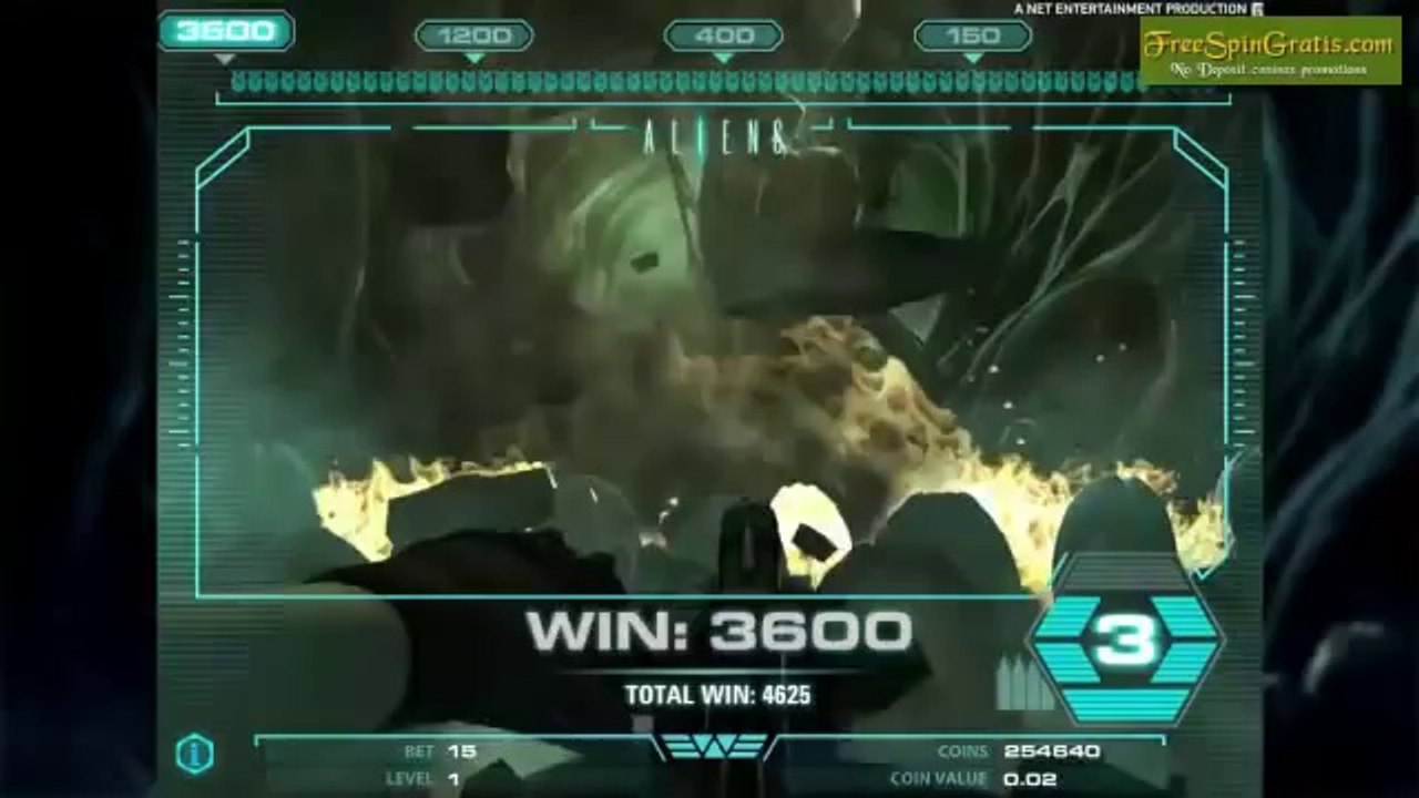 Aliens ™ - Free Spins full list - new slot NetEnt & 20th Century Fox 24.04.2014