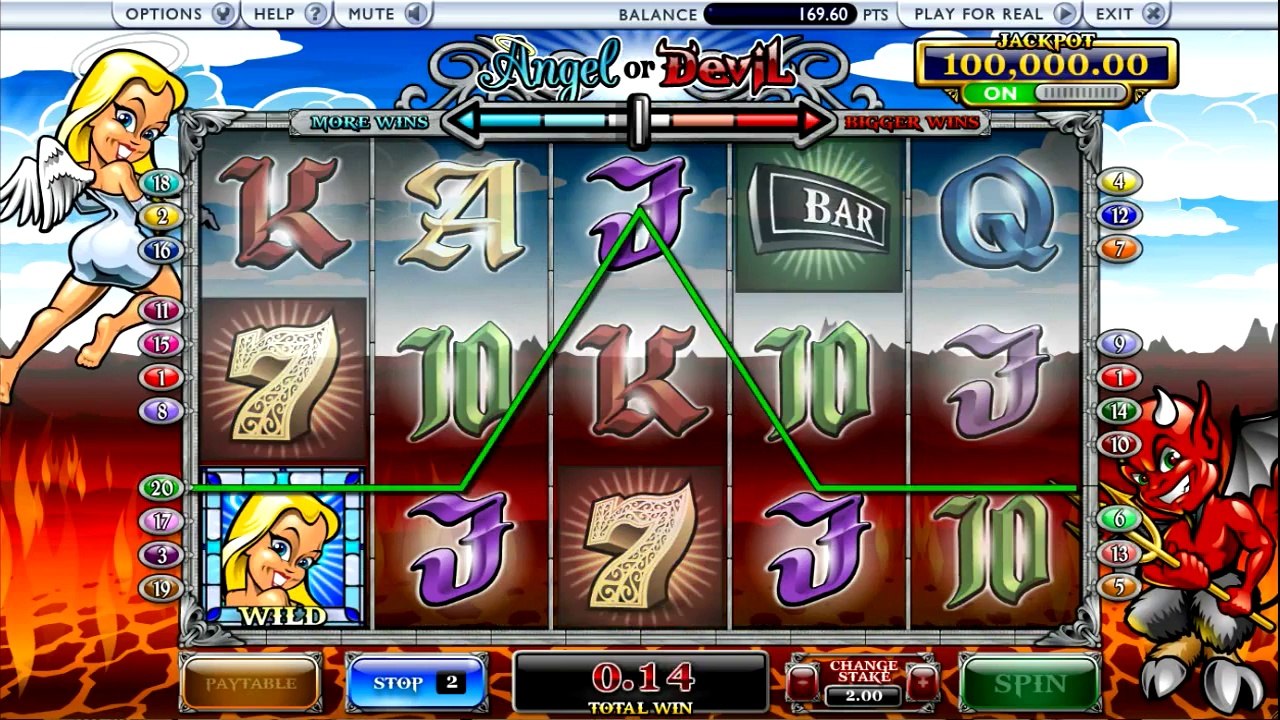 Angel vs Devil Online Jackpot Slot [HD 720p]
