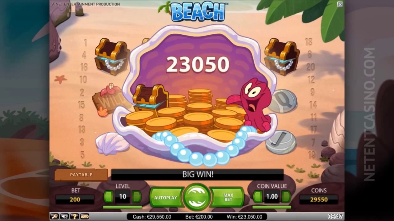 Beach™ Video Slot by Netent Casino (Net Entertainment Software)