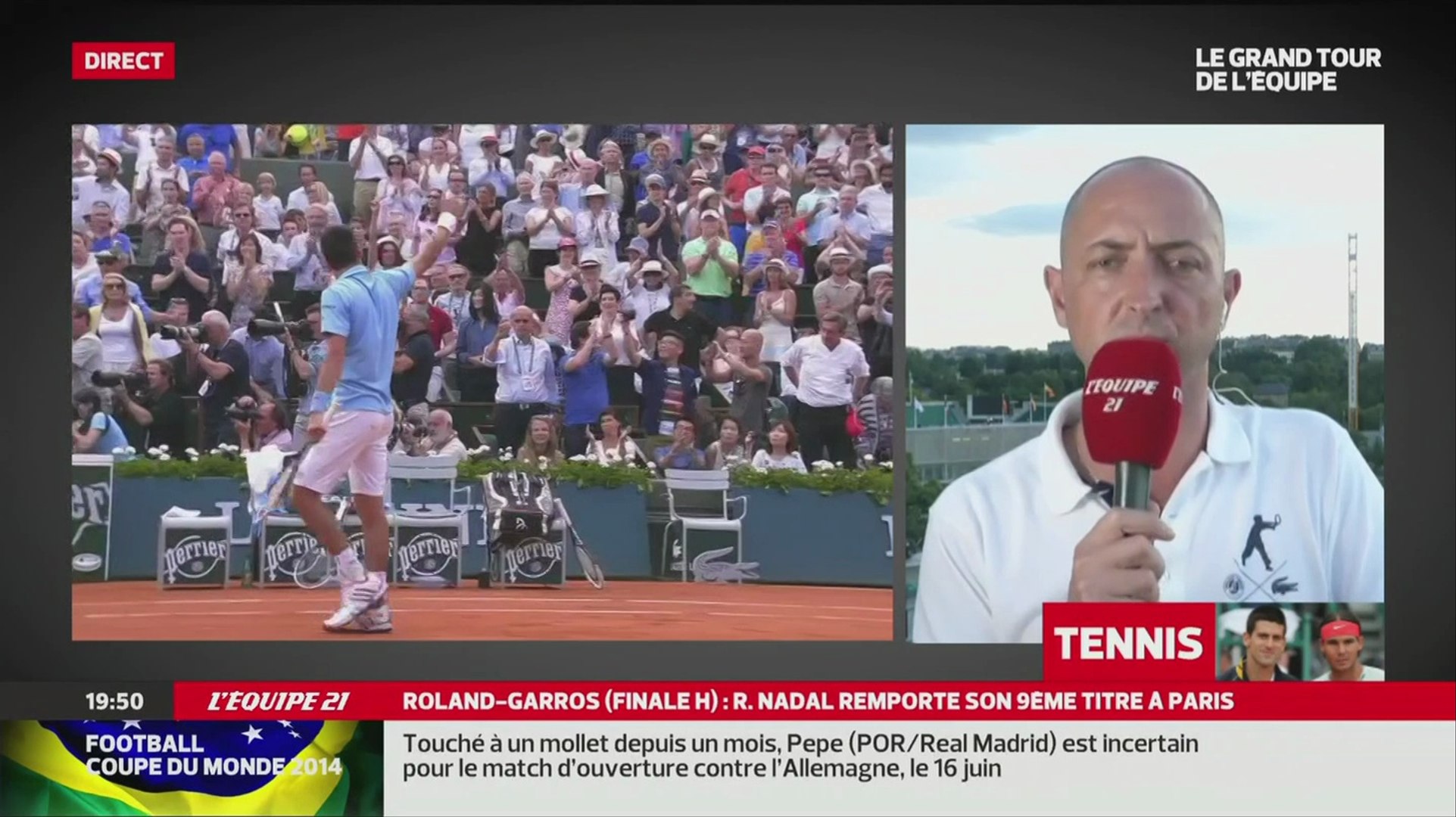 Interview of Pascal Maria, the umpire Nadal vs Djokovic Roland Garros 2014  Final - Vidéo Dailymotion
