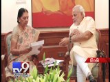 Gujarat CM Anandiben Patel meets Modi, seeks early solution to Gujarat’s pending issues - Tv9 Gujarati