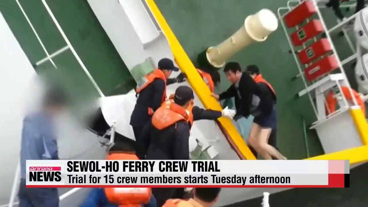 Trial for Sewol-ho ferry crew members to begin...
