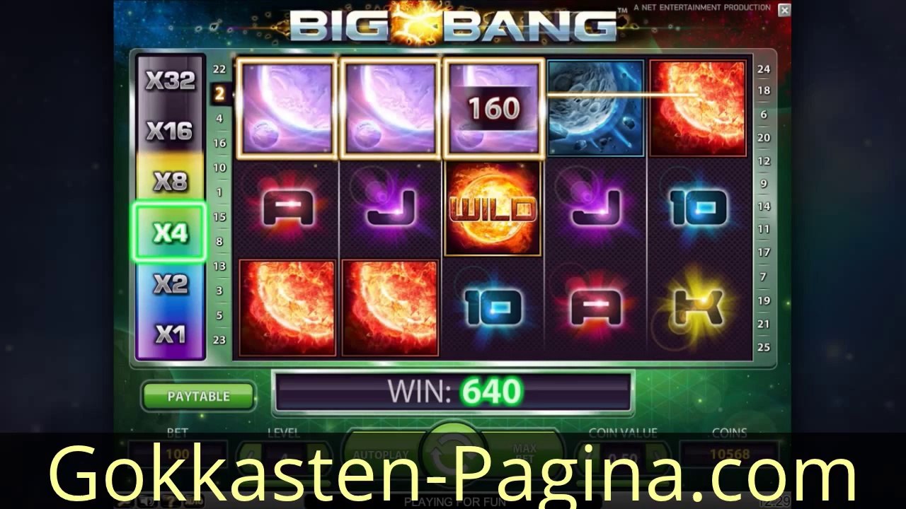 Big Bang gokkast - Video Slot van Netent online spelen