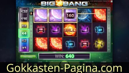 Big Bang gokkast - Video Slot van Netent online spelen