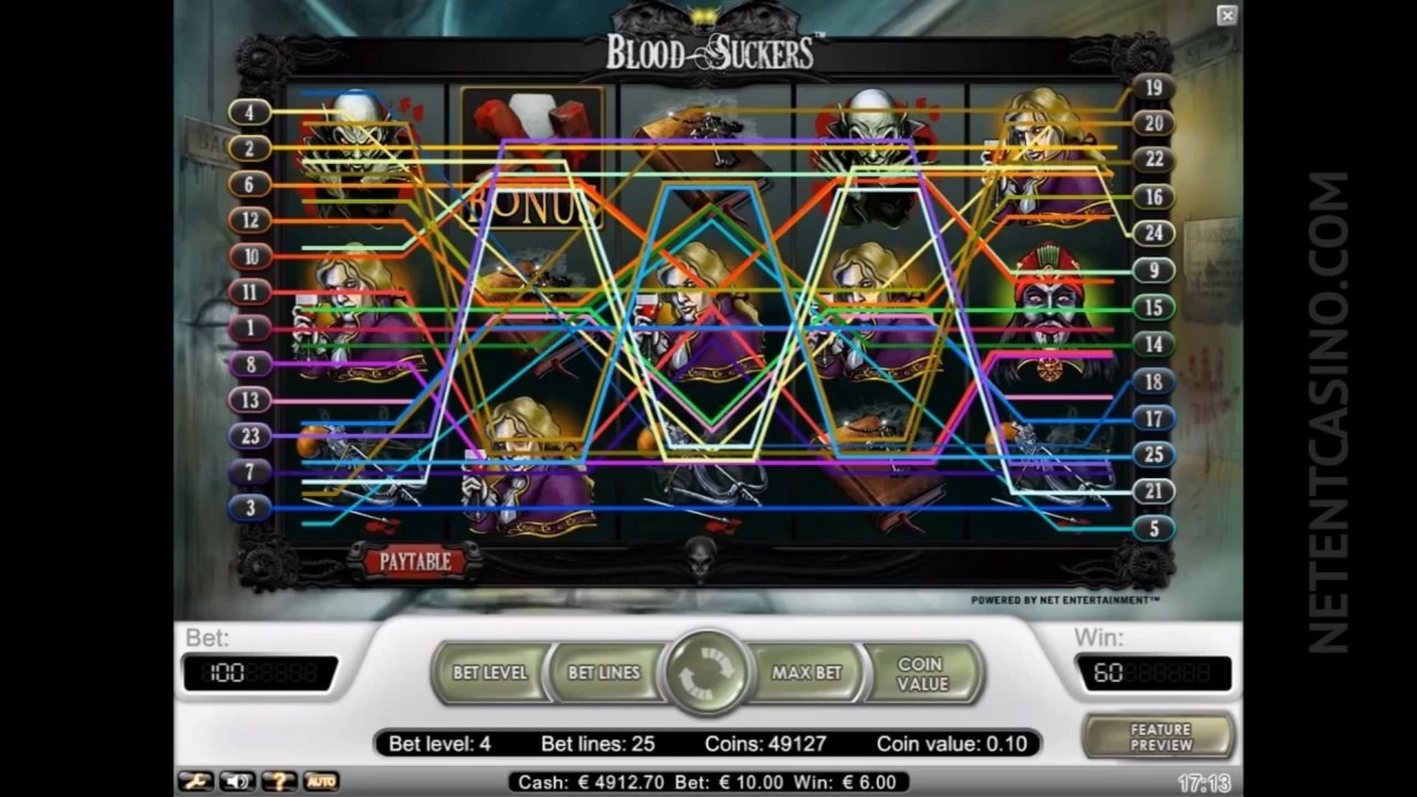 Blood Suckers™ Video Slot by Netent Casino (Net Entertainment Software)